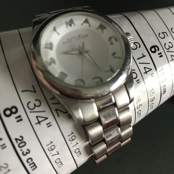 Marc by Marc Jacobs Silver Stainless Steel White Dial Women’s Watch MBM 3110